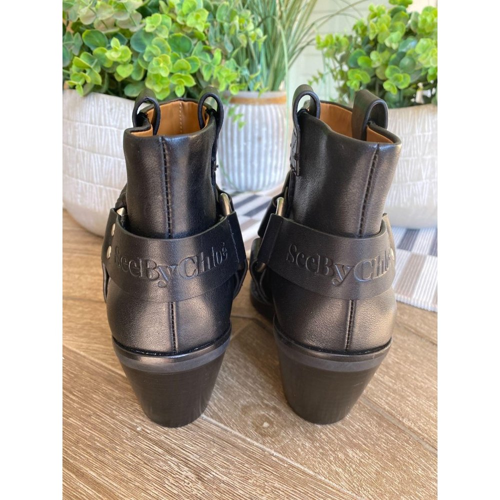 See by Chloe Eddie Ankle Western Boots NWOB 39 - Picture 11 of 14